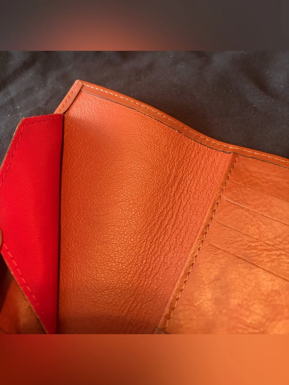 MONTE & COE Leather Passport Holder/Wallet - Chestnut Brown